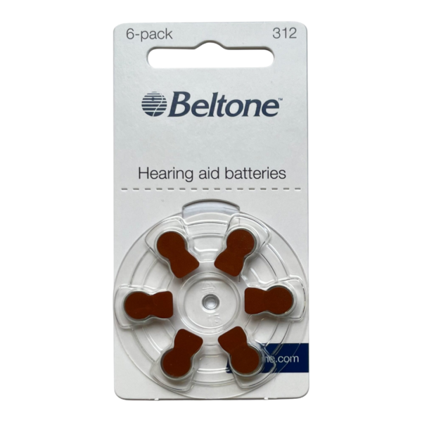 Baterie do aparatów słuchowych Beltone 312-  1 listek (6 szt baterii)