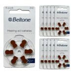 Baterie do aparatów słuchowych Beltone 312 - zestaw 10 listków (60 szt baterii)