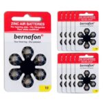 Baterie do aparatów słuchowych Bernafon 10 - zestaw 10 listków (60 szt baterii)