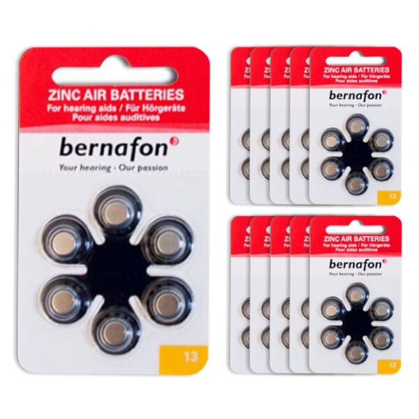 Baterie do aparatów słuchowych Bernafon 13 - zestaw 10 listków (60 szt baterii)