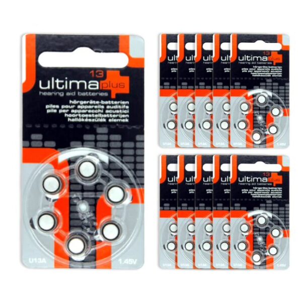 Baterie do aparatów słuchowych Ultima 13 - zestaw 10 listków (60 szt baterii)