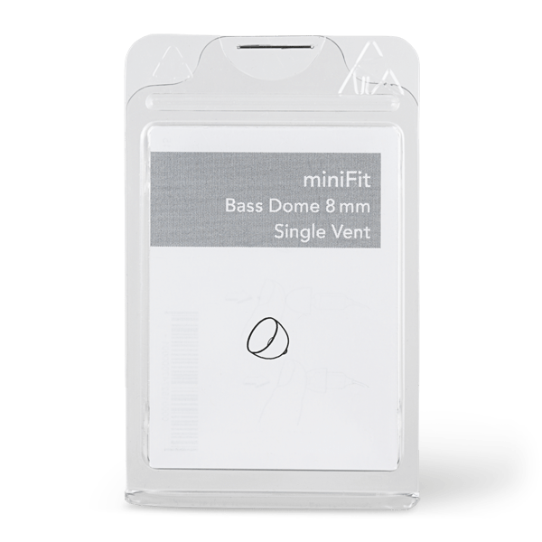 Kopułki nasadki bass z pojedynczą wentylacją miniFIT 8 mm, 10 szt BERNAFON, OTICON