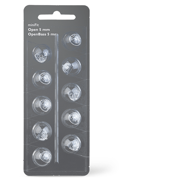 Kopułki nasadki OpenBass miniFIT 5 mm OTICON, BERNAFON
