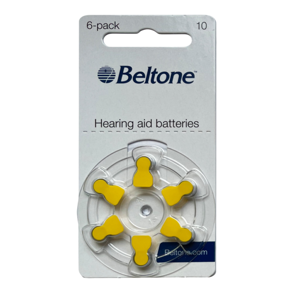 Baterie do aparatów słuchowych Beltone 10-  1 listek (6 szt baterii)