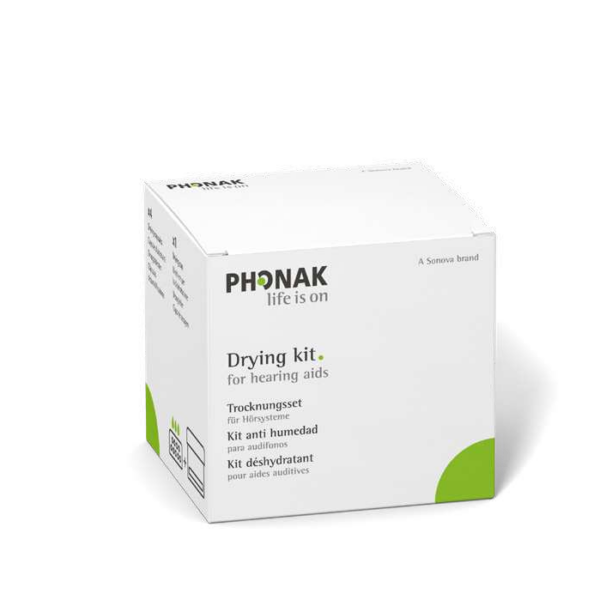 Zestaw do osuszania aparatów słuchowych Phonak