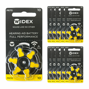 Baterie do aparatów słuchowych Widex 10 - 10 listków (60 sztuk)