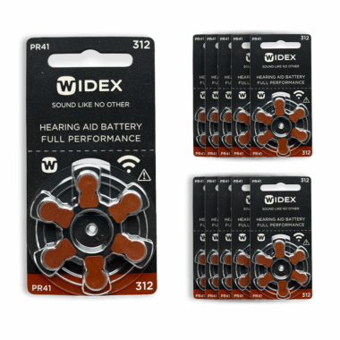 Baterie Widex 312 do aparatów słuchowych - 10 listków (60 sztuk)